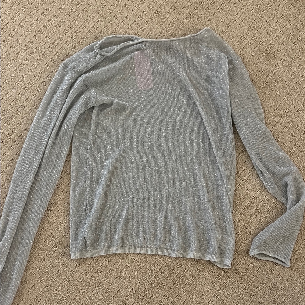 Wild Fable Shimmering Silver Top unworn